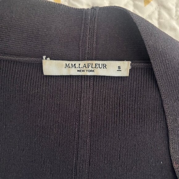 MM Lafleur Knit Cardigan Blazer Sant Ambroeus Jardigan in Charcoal- Small - Picture 4 of 8